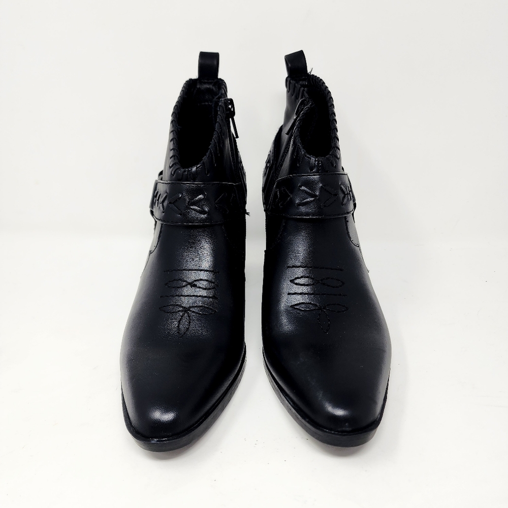 Frye & Co Palma Black Western Ankle Boots Women’s 6M - Picture 2 of 12